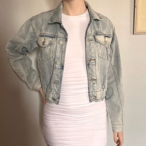 light wash denim blank nyc jacket
